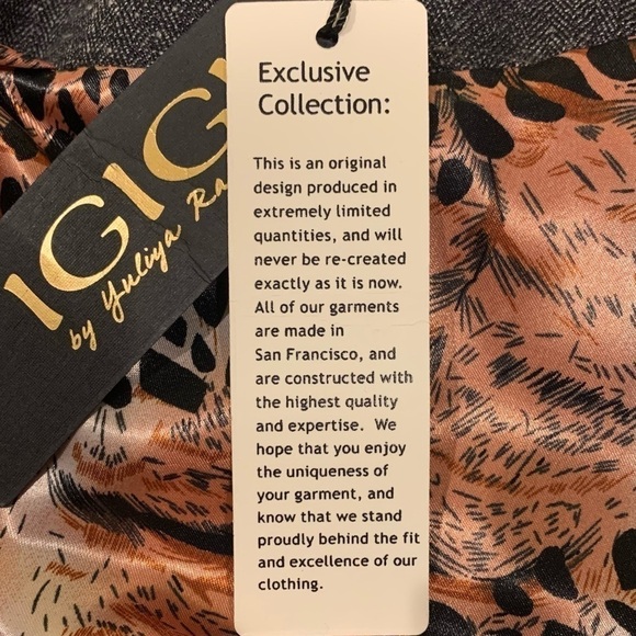 Igigi Gray Tweed Unstructured Jacket Plus Size 24 Lined Blazer Buttons Lapel NEW - Picture 6 of 14